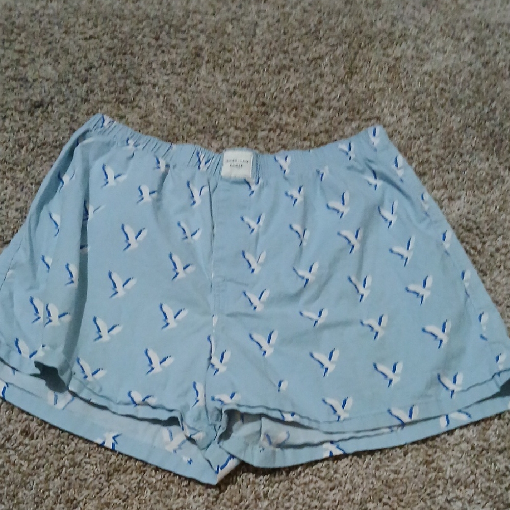 Blue Bird Print Boxers